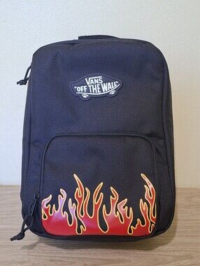 Brand New Vans Old Skool Lunch Bag Black And Fire NWT